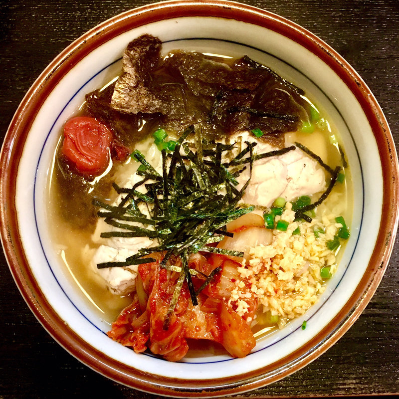 全部入ったスペシャル鳥茶づけ(焼鳥はなび)