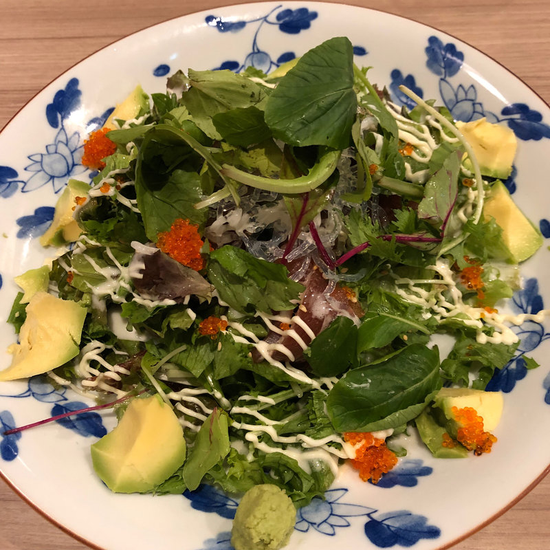 漬けマグロとアボカドのサラダごはん(さかい珈琲 広島千田町店 )