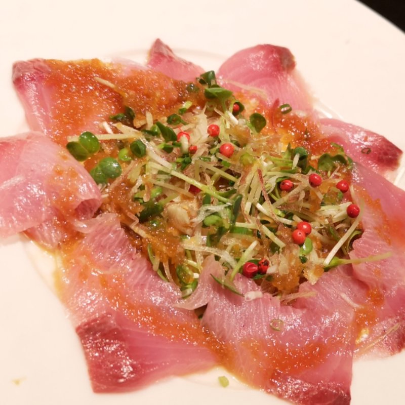 わらさのカルパッチョ(やさいと、 )