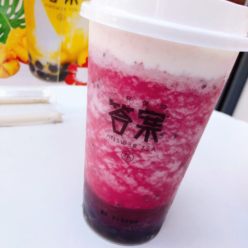 ドラゴンフルーツスムージータピオカ(答案 ANSWER TEA)