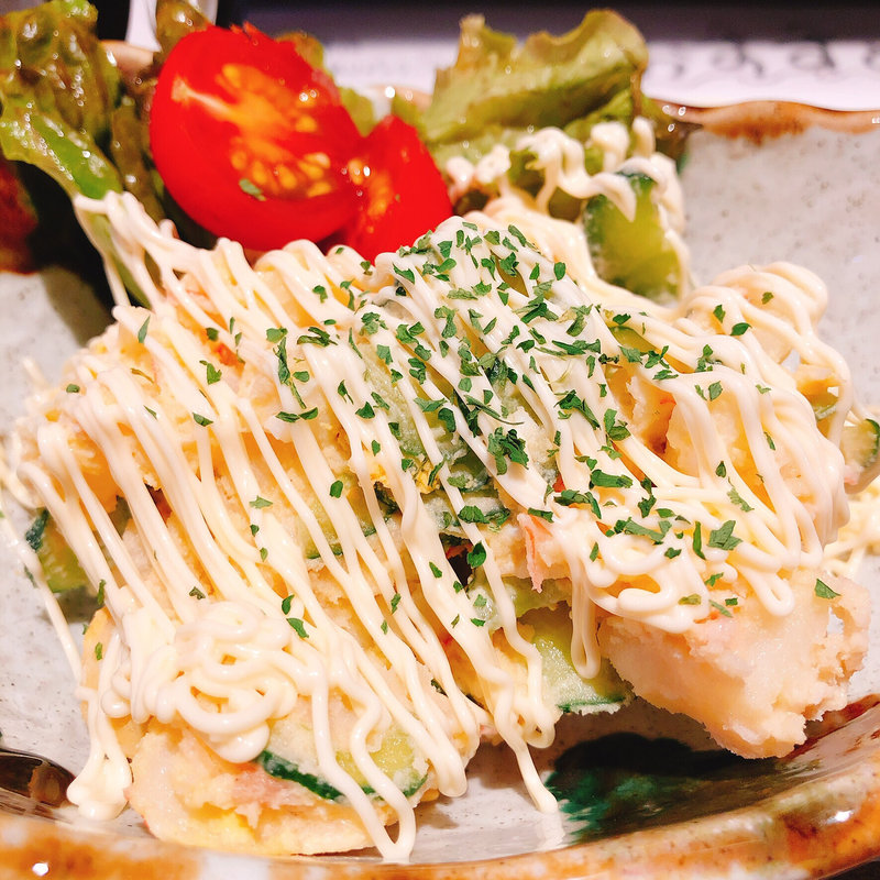 自家製ポテトサラダ(肉と魚の鉄板酒場 かさ家)