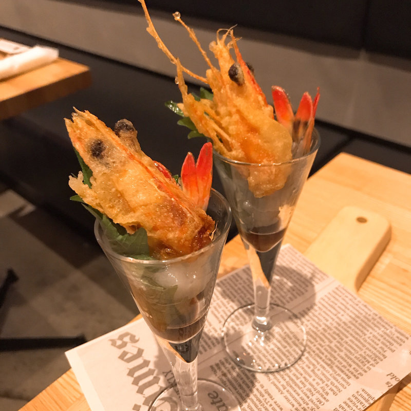 天使の海老のお造り(EBISU FRY BAR エビスフライバル)