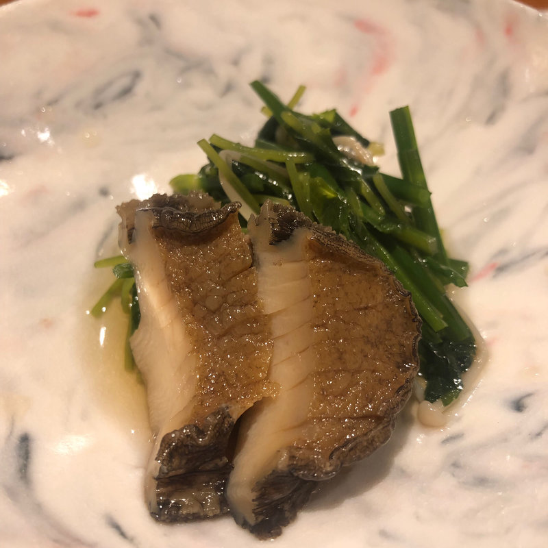 鮑の蒸し物(料理屋 乃だ)