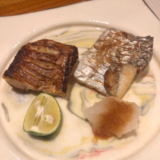 甘鯛と太刀魚(料理屋 乃だ)
