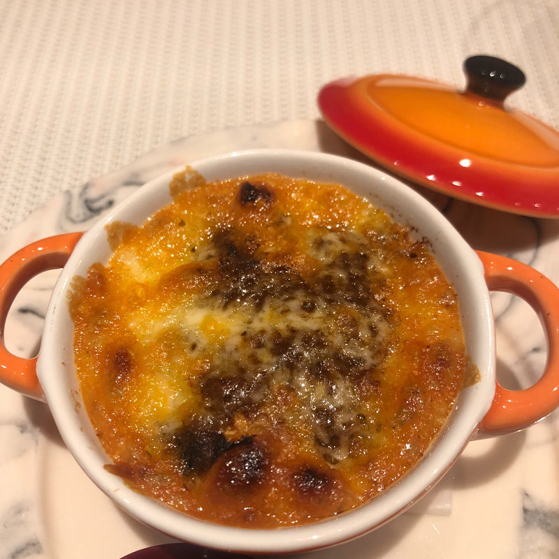 茄子のミートグラタン(料理屋 乃だ)