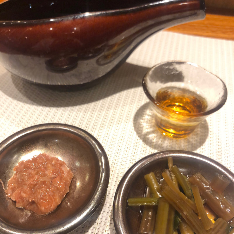 日本酒のアテセット(料理屋 乃だ)