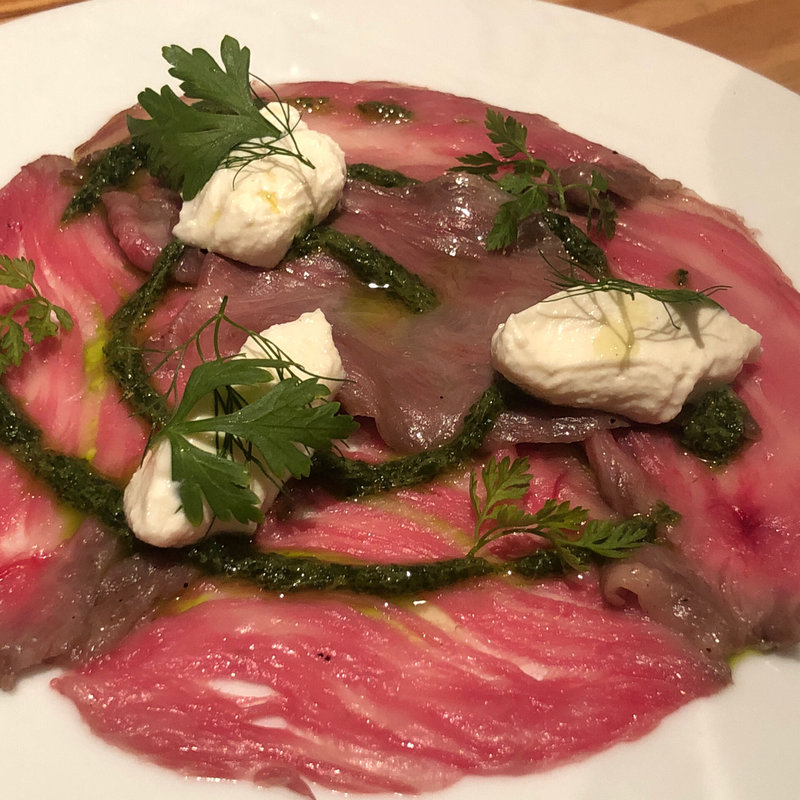 和牛のカルパッチョ(原価ビストロBAN！ 八丁堀)