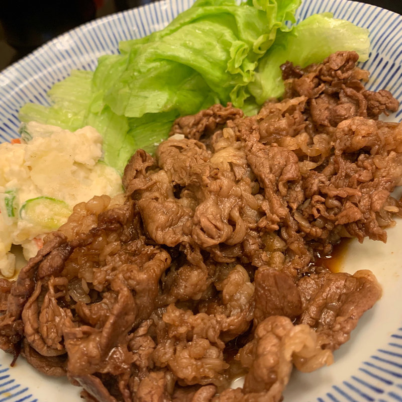 ロース肉タレ焼き(三ツ輪食堂)