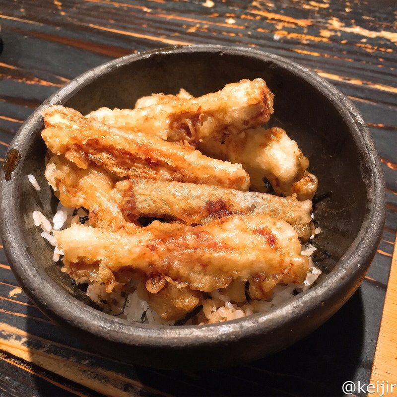 ちょっと小さな土ゴボウ天丼(山元麺蔵 （やまもとめんぞう）)