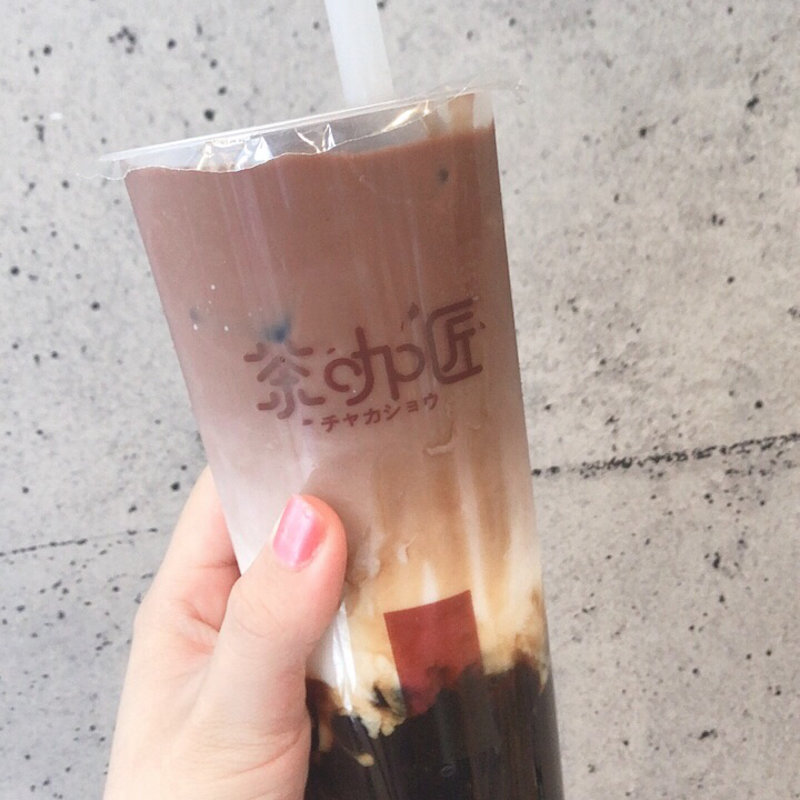 黒糖ラテタピオカ&ココア(茶咖匠 飯田橋店)