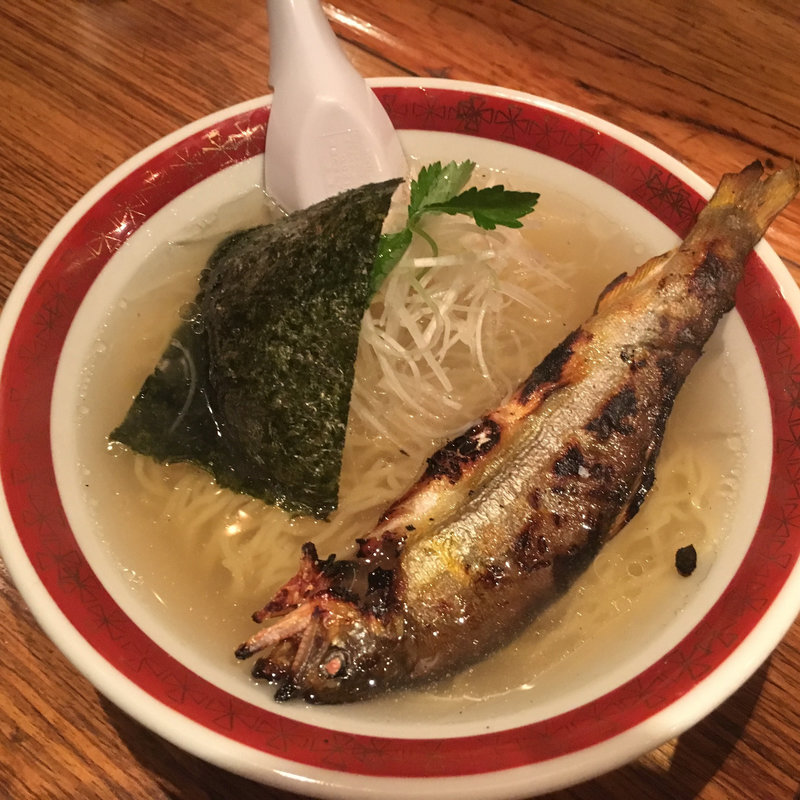 鮎ごとラーメン(二子玉川　鮎ラーメン)