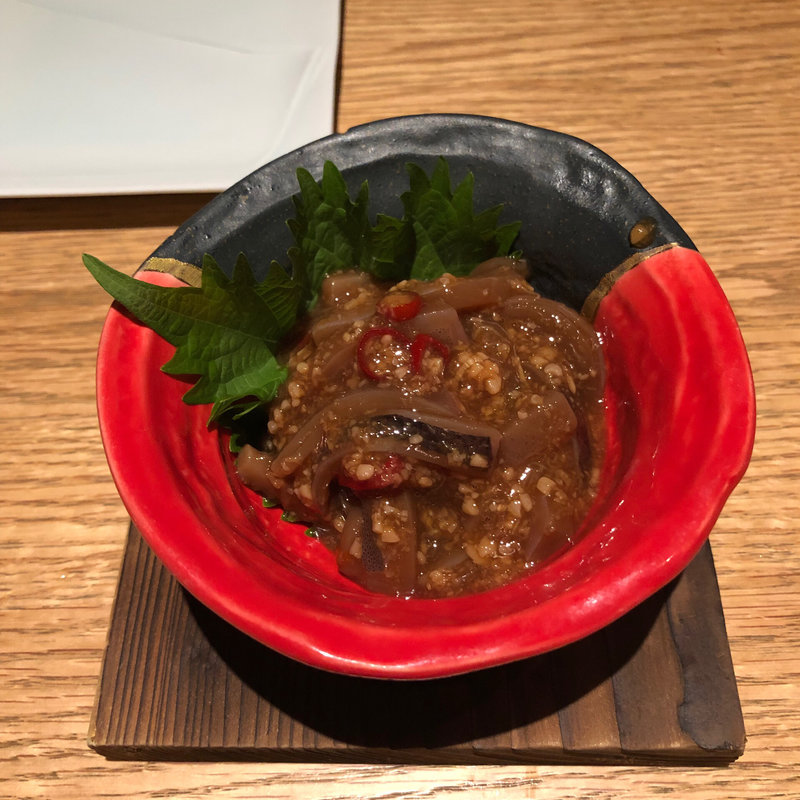 烏賊の山わさび醤油漬け(響 中之島フェスティバルプラザ店)
