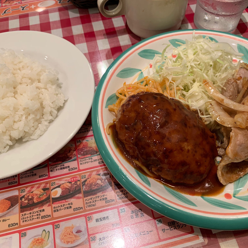 ハンバーグ＆生姜焼き(キッチンセブン 街のハンバーグ屋さん 浅草橋店 )
