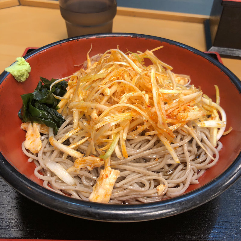 鶏ねぎそば大盛(名代富士そば お茶の水店)
