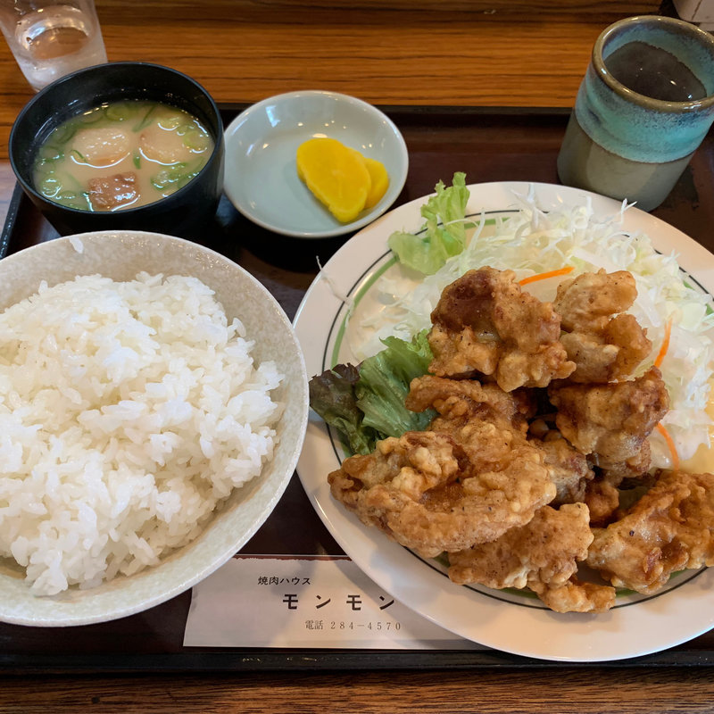 とり天定食(焼肉ハウスモンモン )