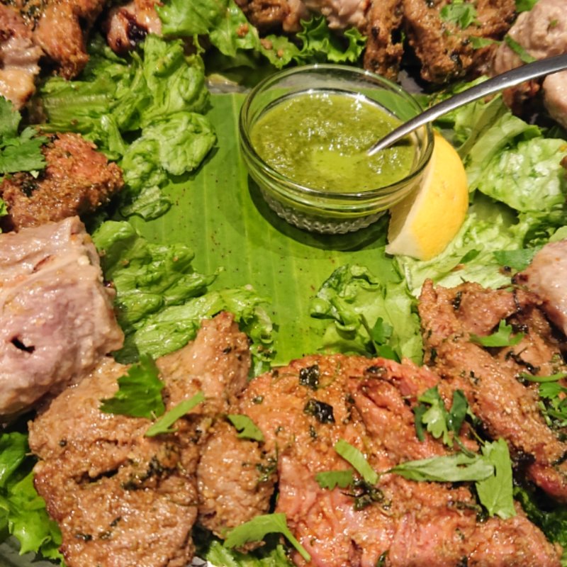 王様のラムとラムのクミン焼き(カマルプール )