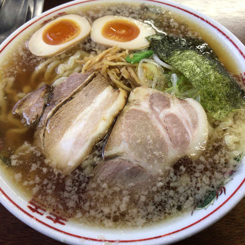 あごだしラーメン(中)＋味玉(太平楽　六丁の目店)