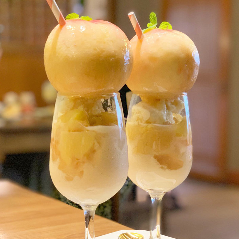 桃パフェ2019(momovege )