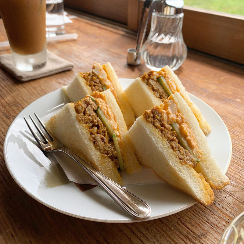 キーマと玉子のトーストサンド(karo 馥郁焙煎工房 )