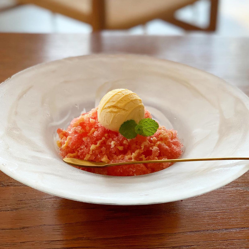 スイカのグラニテ(つむる)