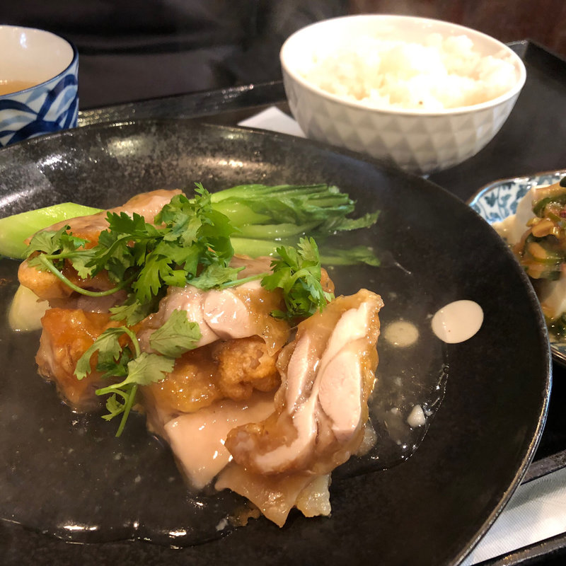 日替わりランチ（鶏肉の海老味噌風味揚げ）(酒中花 空心  （シュチュウカ クウシン）)