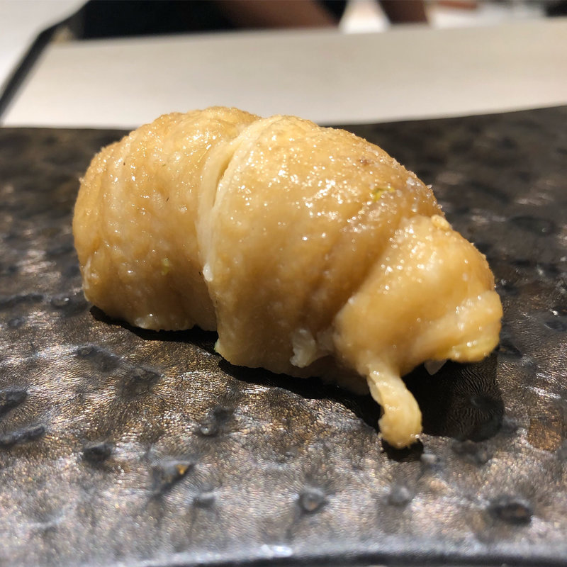 ふっくら穴子の塩かぼす握り(一花星)