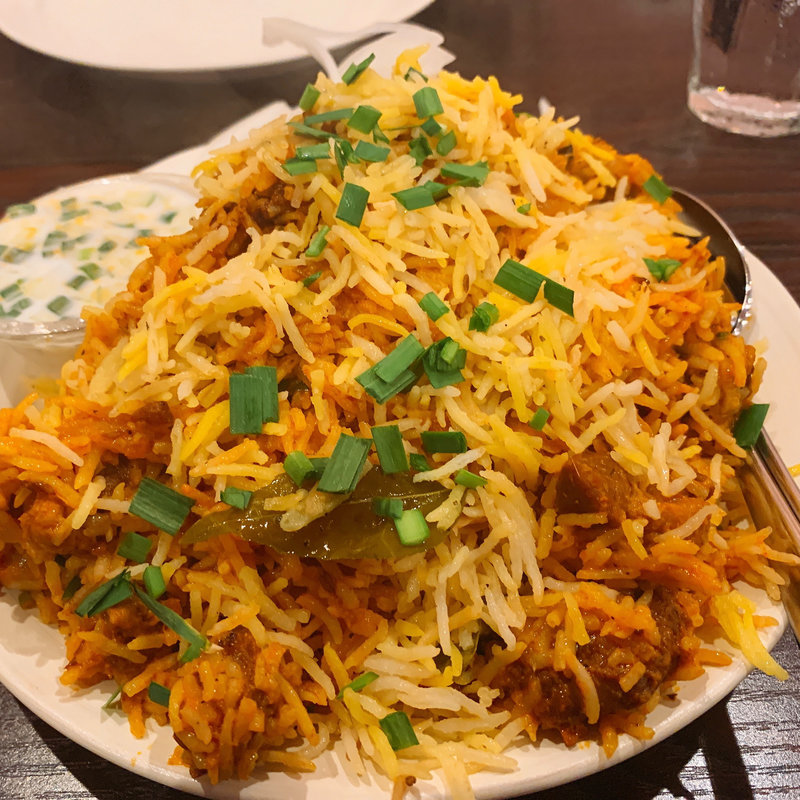 マトンビリヤニ(アーンドラ・カフェ)