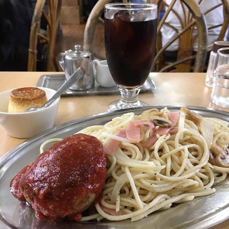 ハンバーグスパゲティセット(カフェテラス ポンヌフ)