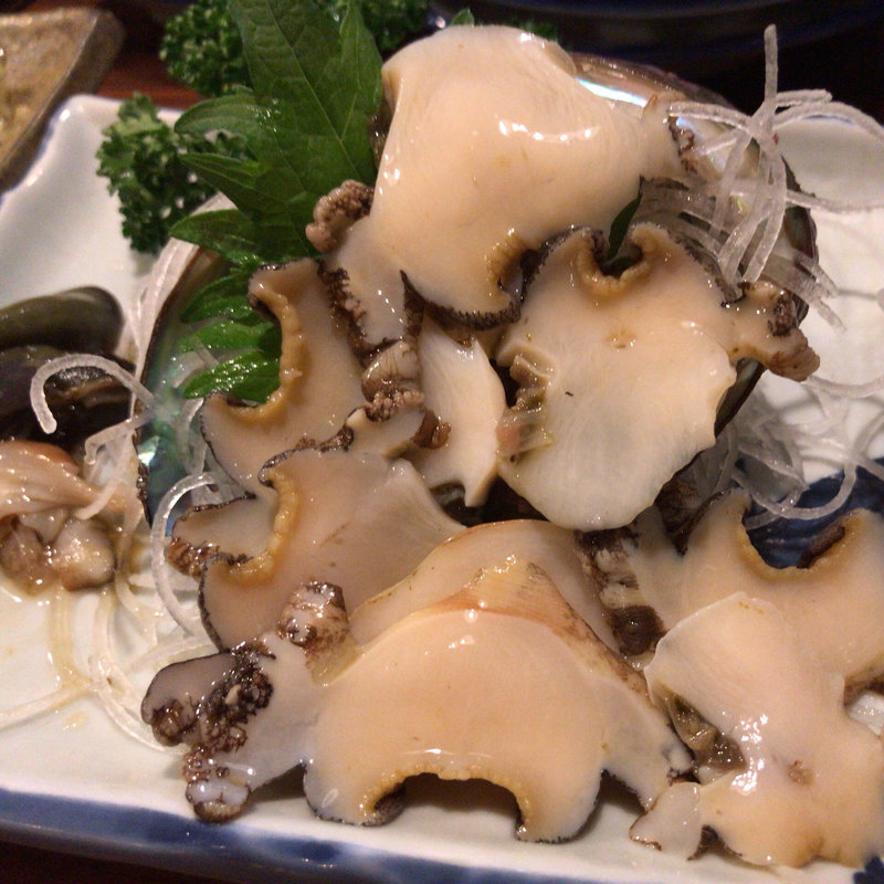活あわび刺(大衆居酒屋魚さんこ )