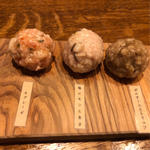 つくね盛り合わせ(捏 山本)