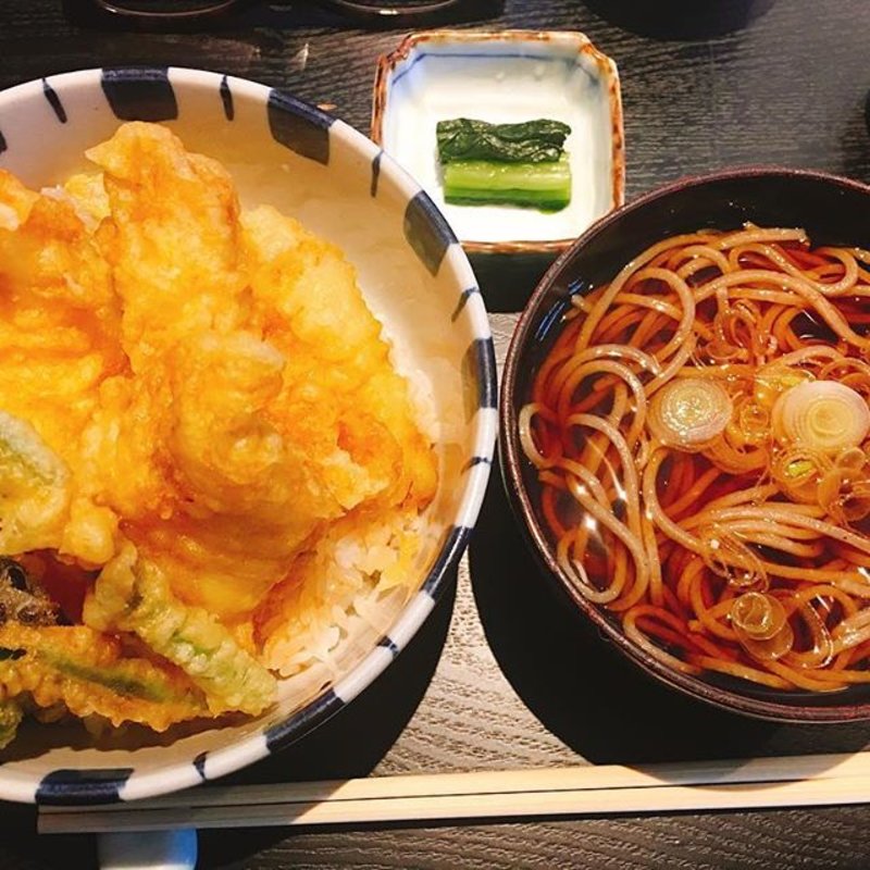 天丼セット(銀座 真田 SIX)