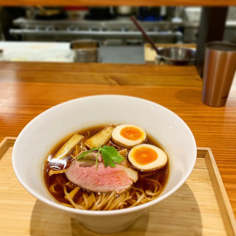 醤油燻玉のせ(拉麺 ぶらい)