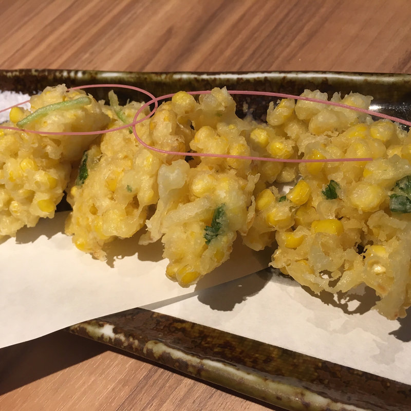 とうもろこしのかき揚げ(ねぎま 本店)