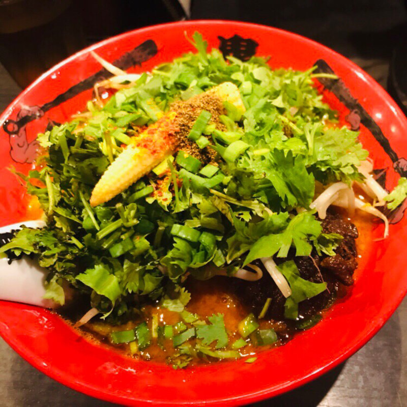 パクチーカラシビつけ麺(カラシビつけ麺　鬼金棒 （キカンボウ）)