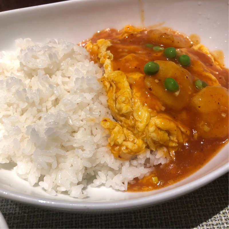 エビチリ丼(美華園 新橋店)