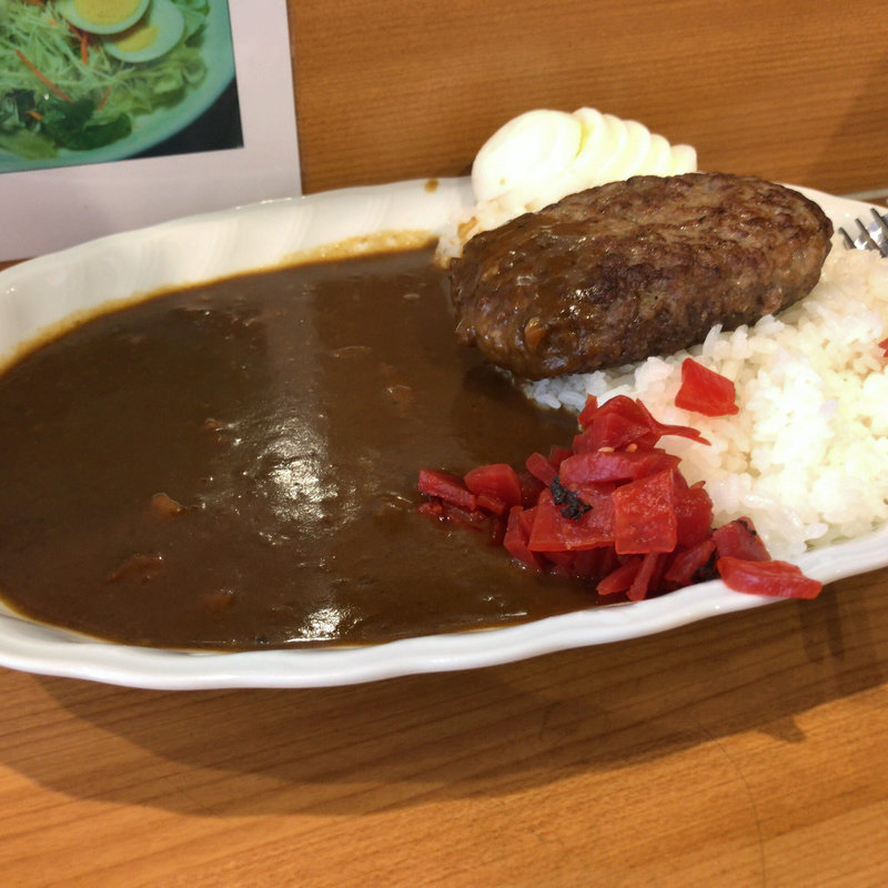 ハンバーグカレー(卵トッピング)(ジャンカレー 上板橋店)