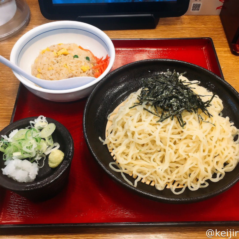 ざる炒飯セット(８番らーめん 丸岡店 )