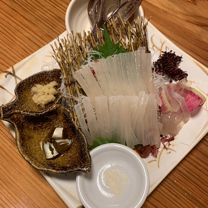 活イカお造り(おが)