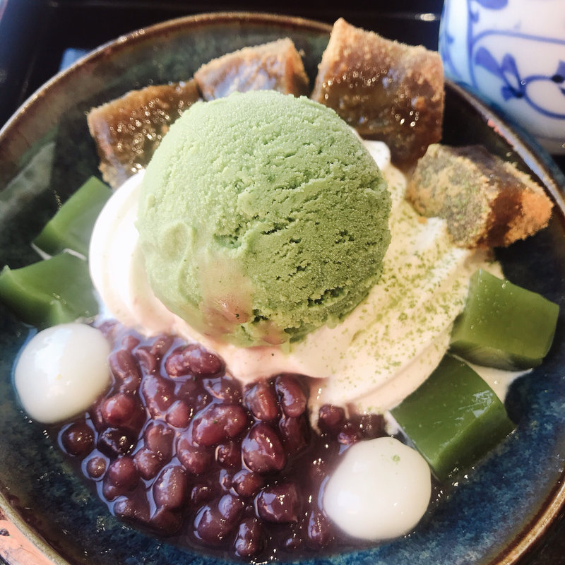 抹茶パフェ(古蓮茶房 福岡三越店 )