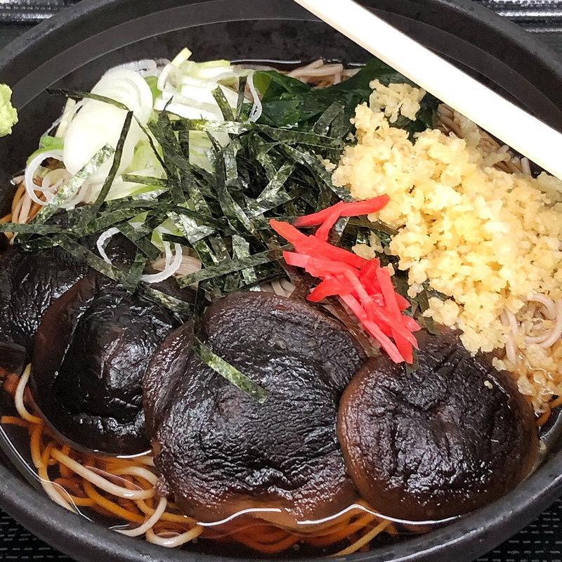 ぶっかけ椎茸そば(立喰いそば 山吹)