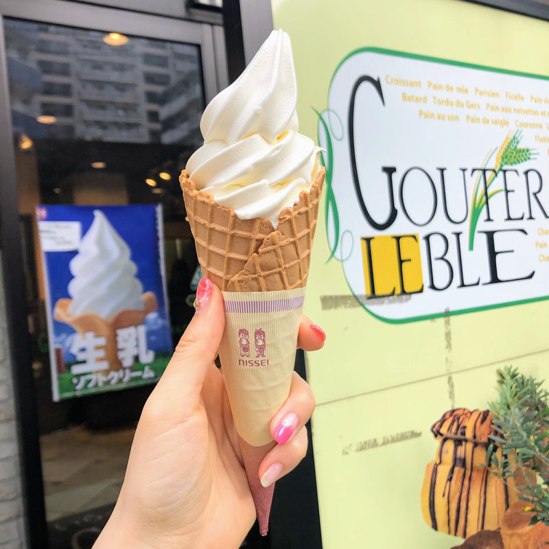 北海道ソフトクリーム(グーテ ルブレ 勝どき店 （GOUTER LE BLE）)