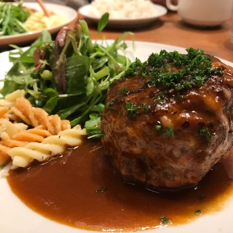 ハンバーグセット(CRAFT BEER MARKET ルクア大阪)