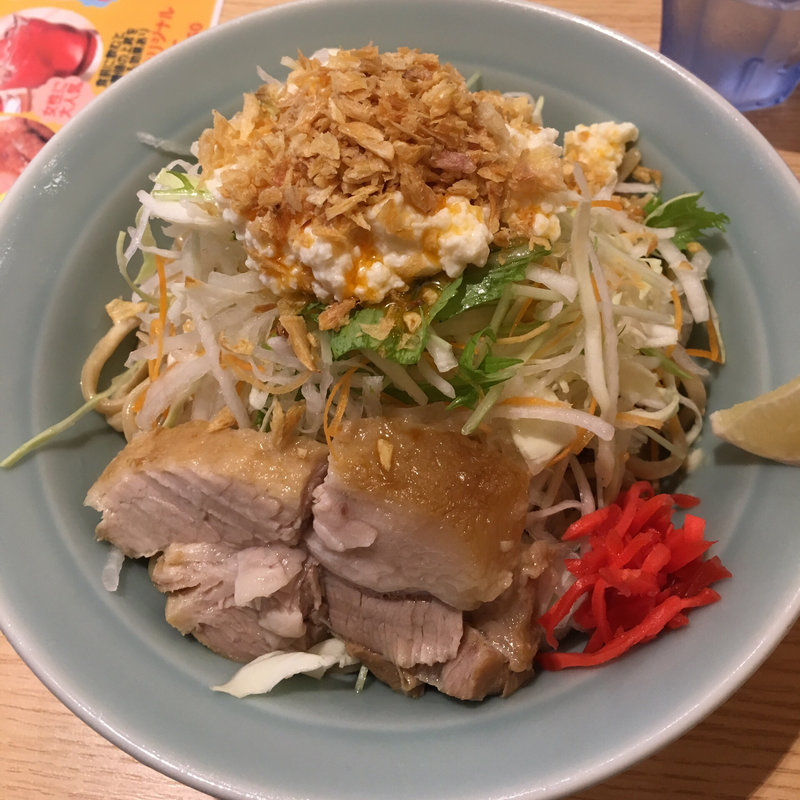 冷やしブタまぜ ゆず胡椒マヨ味(ラーメン ブタヒロ)