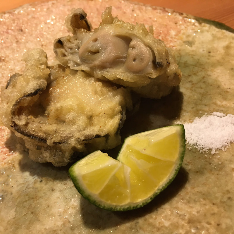 牡蠣天ぷら(恵比寿 紀風 )