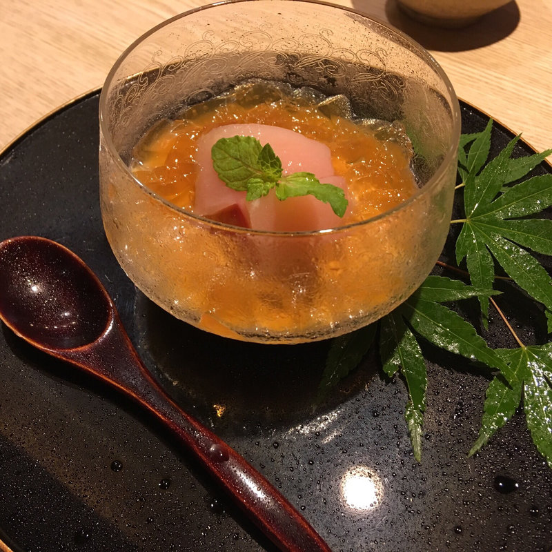 桃のデザート(恵比寿 紀風 )