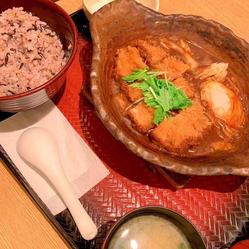 チキン味噌かつ煮定食(大戸屋ごはん処 川崎銀柳街店)