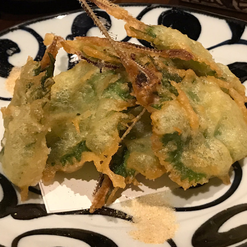 ホータレ鰯の梅肉天麩羅(神田 )