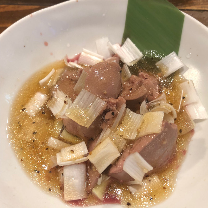 絶品！鶏の肝煮(炎丸酒場 五反田)