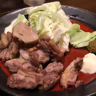 親鶏の黒コショー焼