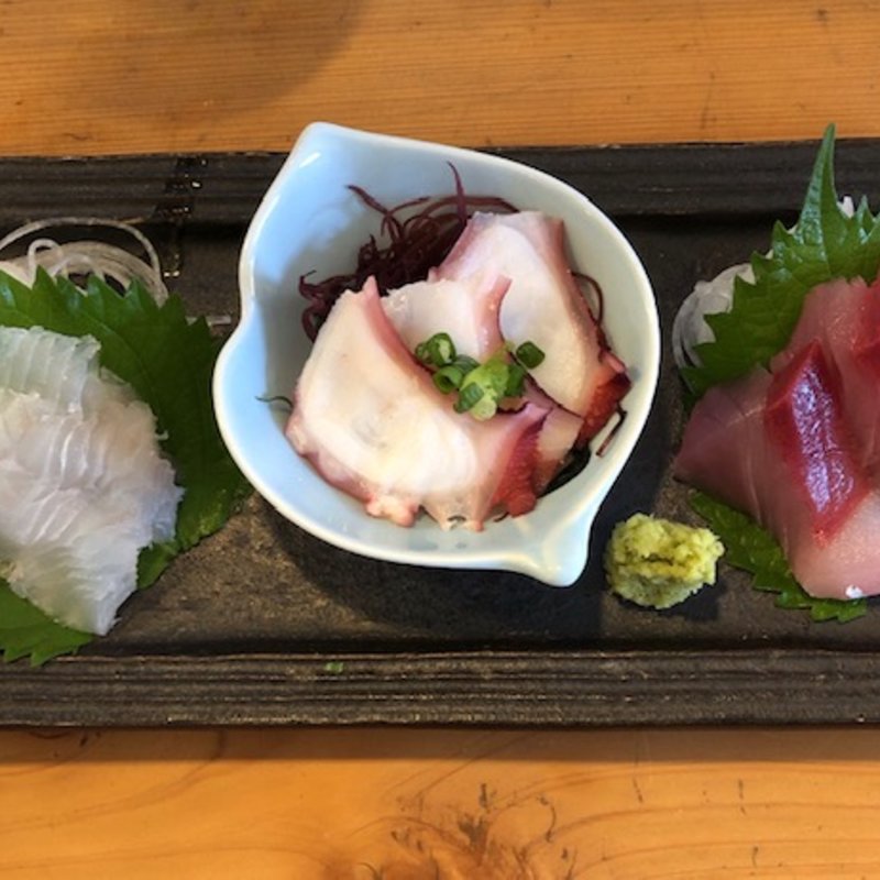 刺身三点盛り(さかな食堂)